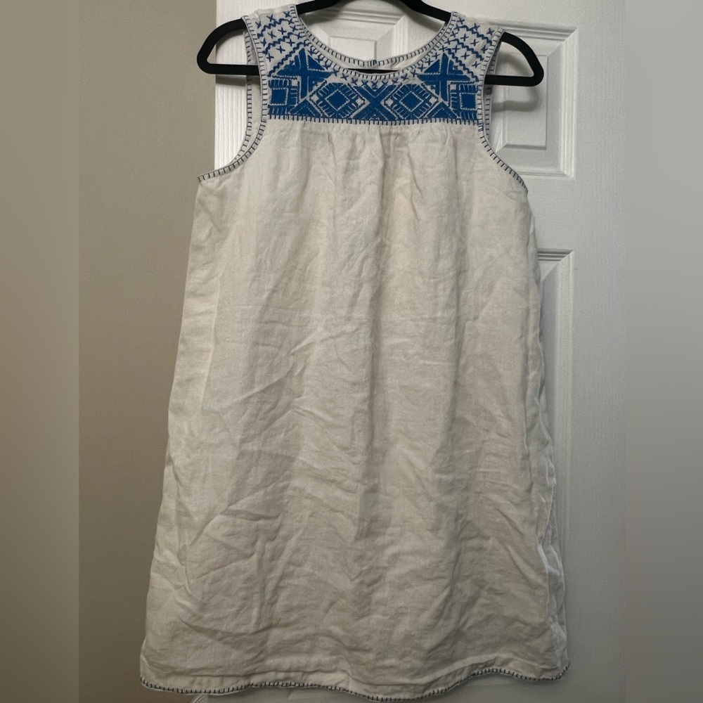 Lucky Brand Kids Embroidered Blue and White Top